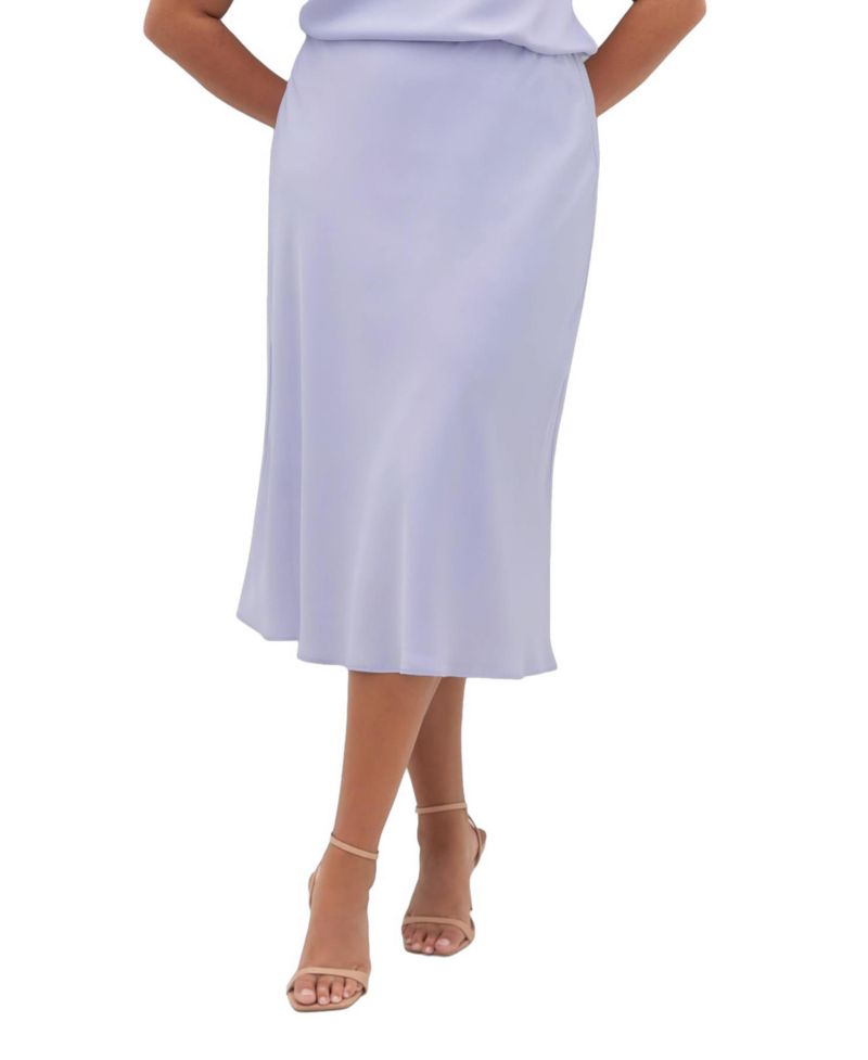 Women's Miranda Satin Midi Skirt