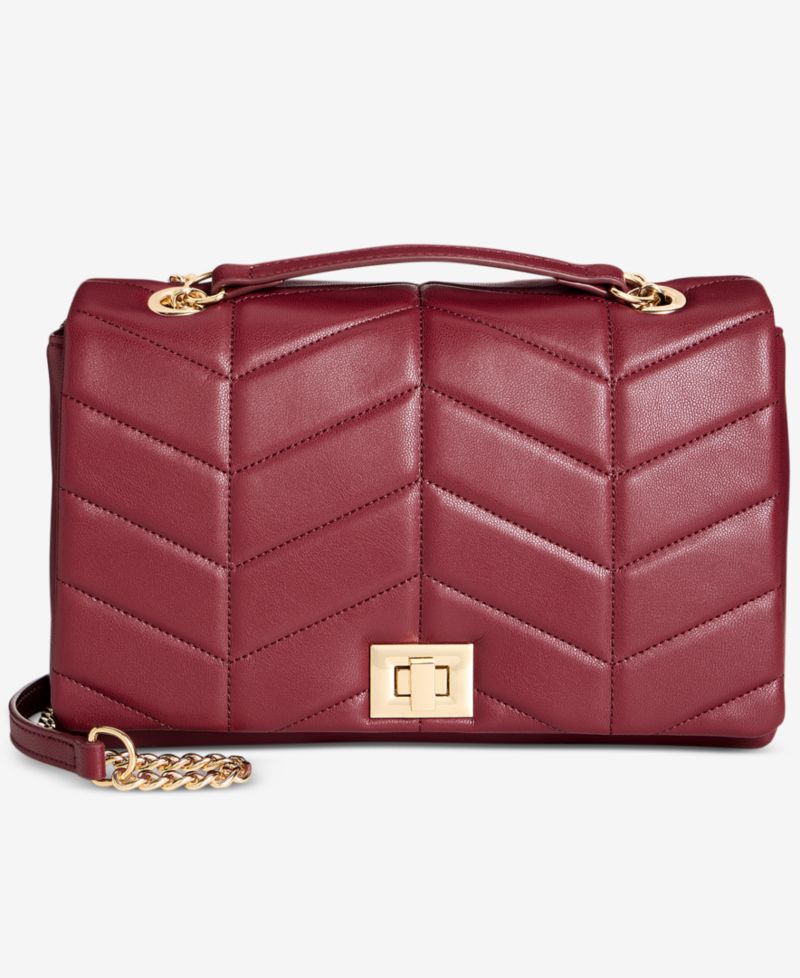 Soft Ajae Solid Quilted Shoulder Bag