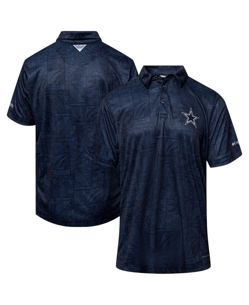 Men's Navy Dallas Cowboys Super Terminal Tackle Polo Shirt