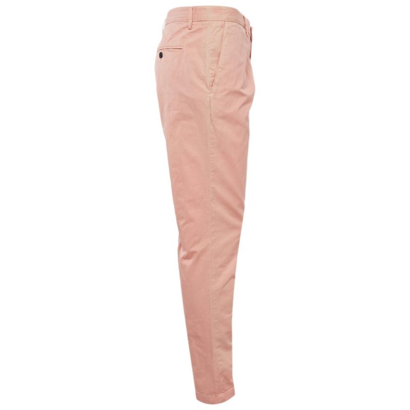 Men's Pink Cotton Patrick Chino Trousers