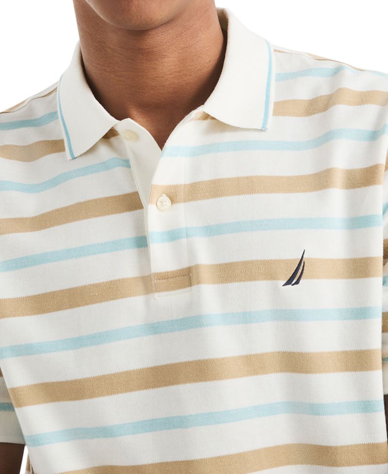 Men's Birdseye Stripe Polo Shirt