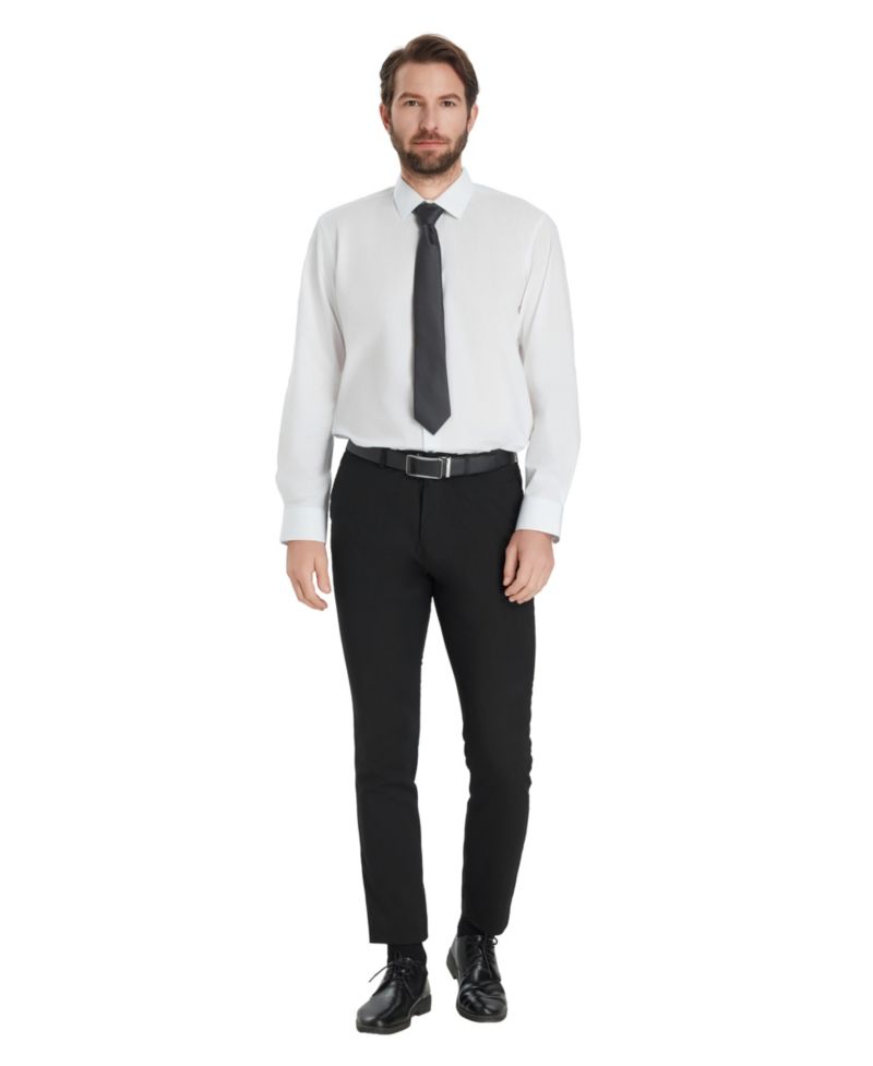 Men's Regular-Fit Solid Dress Shirt