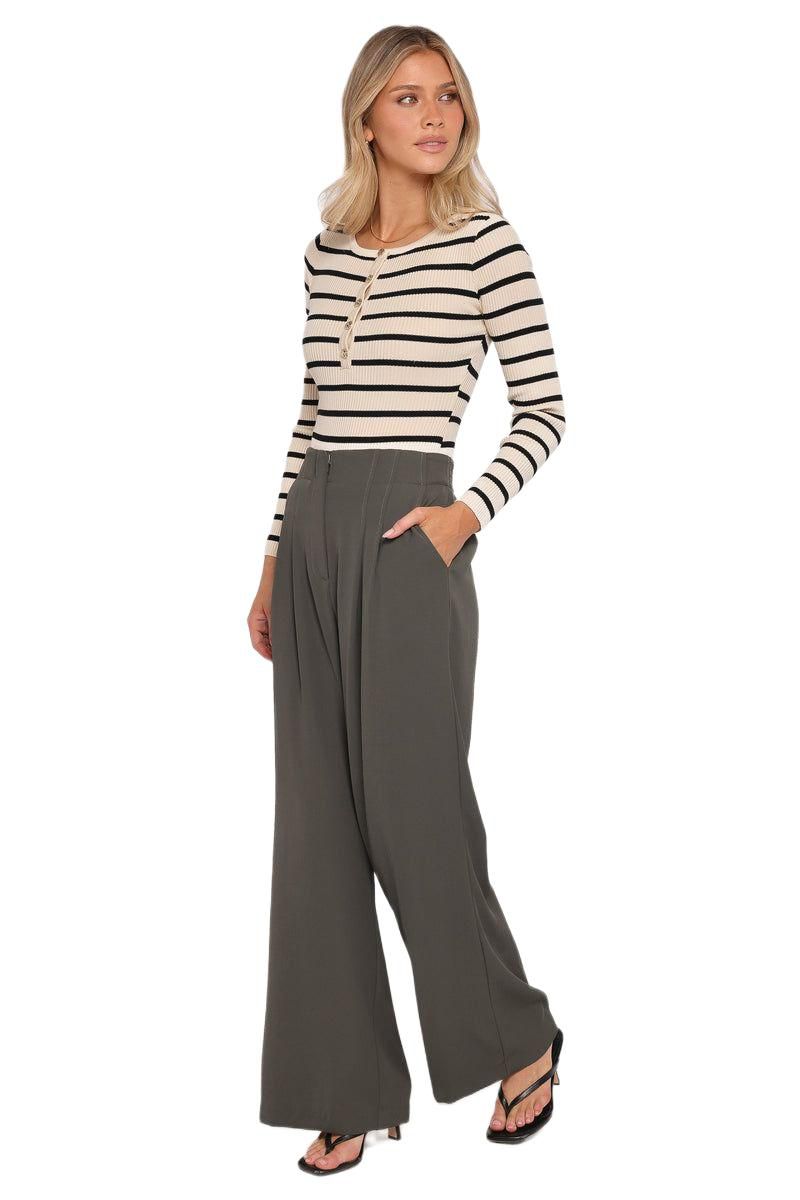 Women's Hayden Pleated Wide Leg Pant