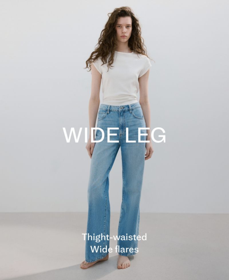 Women's High-Waisted Wide-Leg Jeans