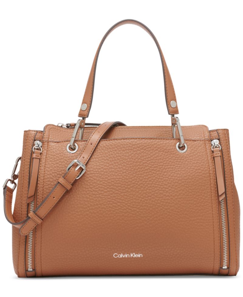 Garnet Triple Compartment Medium Satchel Bag