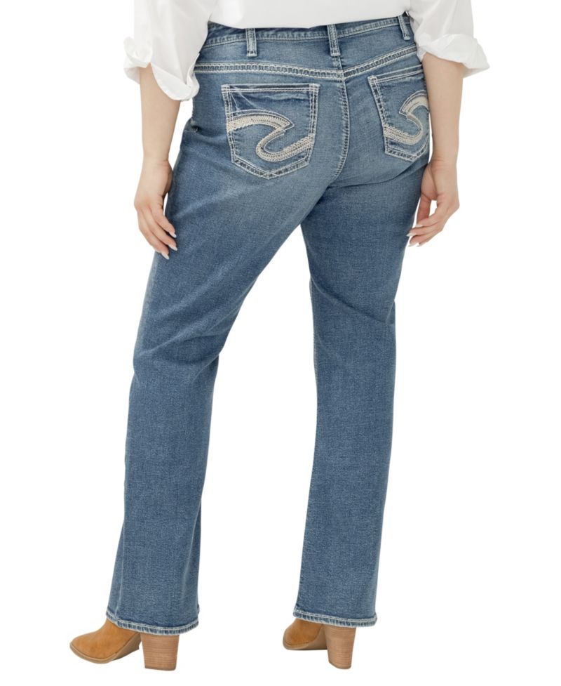 Plus Size Suki Mid Rise Curvy Fit Slim Bootcut Jeans