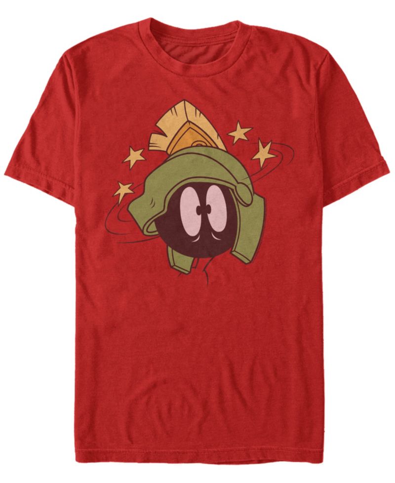 Looney Tunes Men's Marvin The Martian Head Spin Short Sleeve T-Shirt