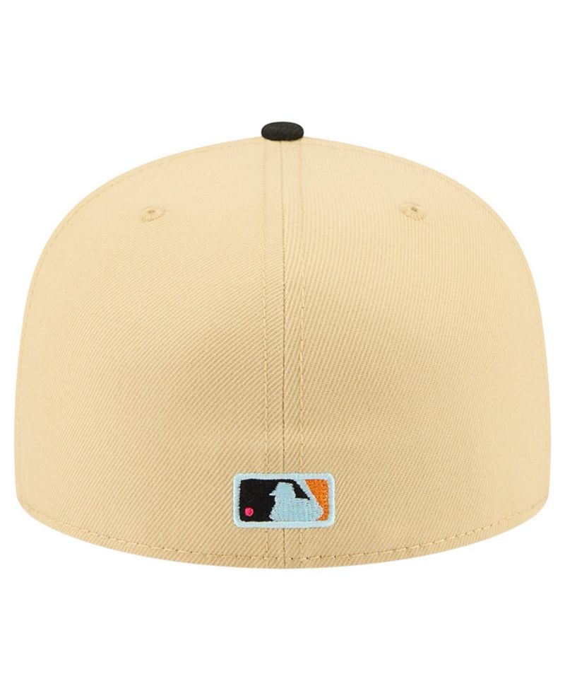 Men's Light Beige Philadelphia Phillies Two-Tone Embroidered Visor 59FIFTY Fitted Hat