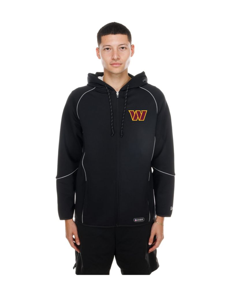Men's Washington Commanders Combine Authentic Raglan Full-Zip Hoodie