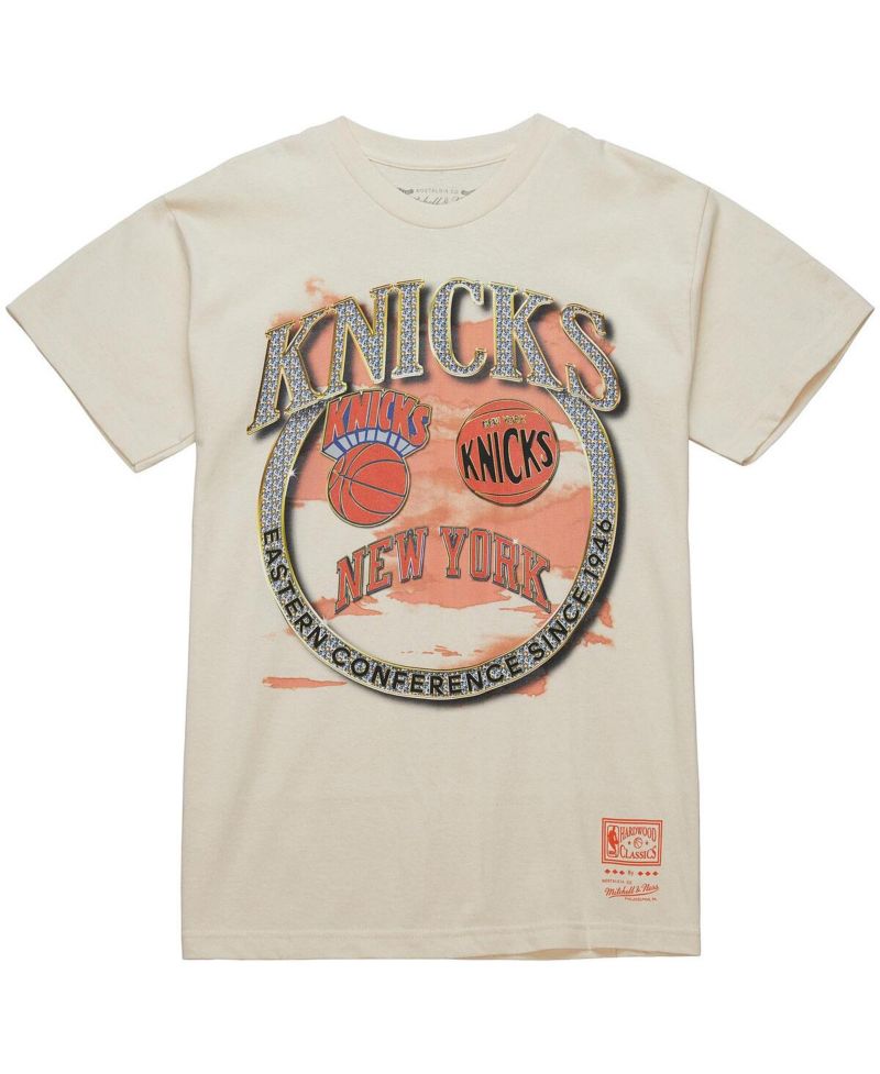 Men's White New York Knicks Big & Tall Hardwood Classics Crown Jewels T-Shirt