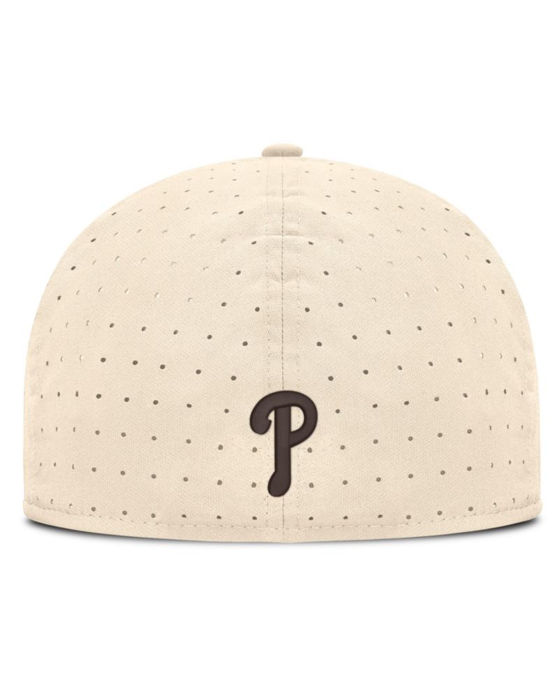 Men's Natural Philadelphia Phillies True Dri-FIT AeroBill Fitted Hat