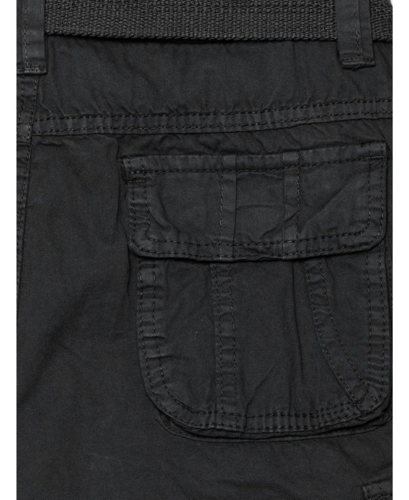 Big Boys Belted Twill Cargo Shorts, 8-18