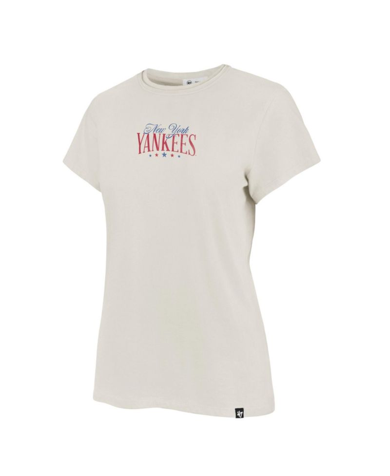 Women's New York Yankees Bow Burst Frankie Screen-Printed Graphic T-Shirt