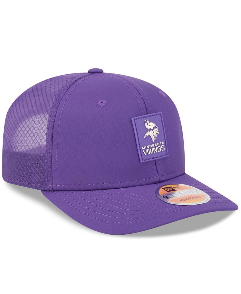 Men's Purple Minnesota Vikings 2025 Sideline 9SEVENTY Trucker Adjustable Hat