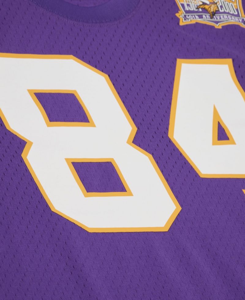 Men's Randy Moss Purple Minnesota Vikings Retired Player Name & Number Mesh Top