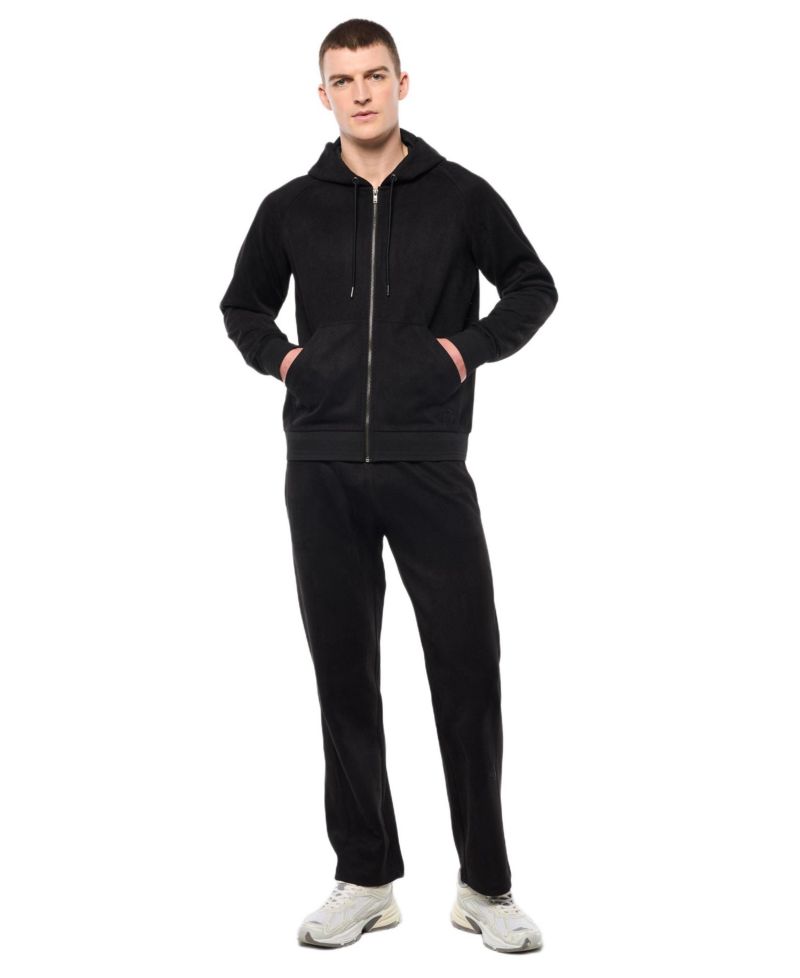 Men's Camoscio Full-Zip Faux suede Hoodie