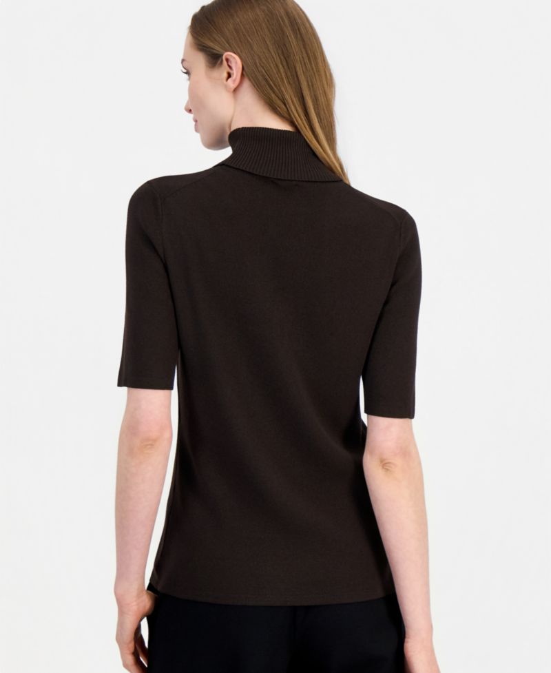 Women's Half-Sleeve Turtleneck Sweater