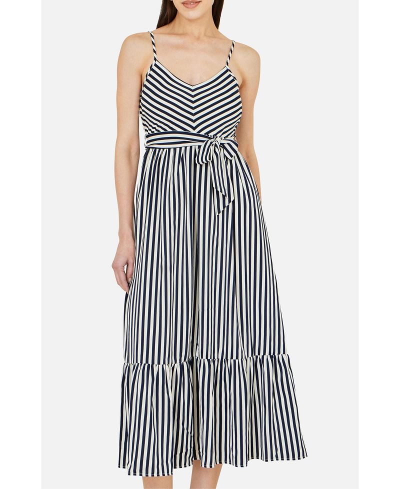 Women's Stripe Midi Sun Dress