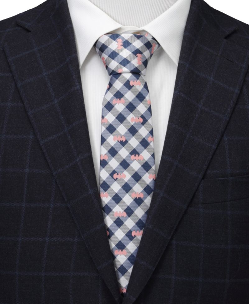 Men's Batman Plaid Tie