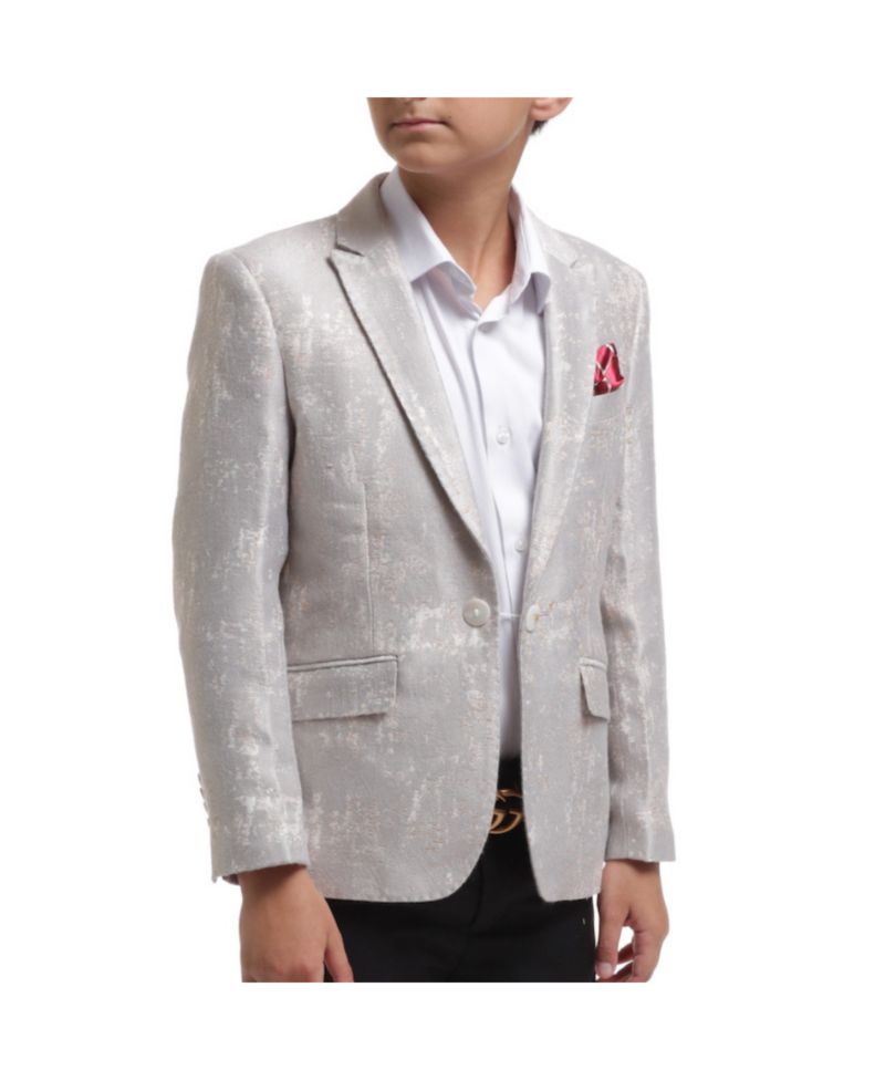 Boys Gold Slim Fit Classic Blazer