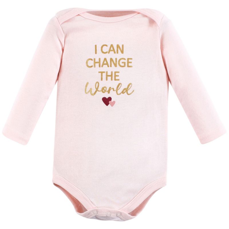 Baby Girls Hudson Cotton Long-Sleeve Bodysuits 7-Pack