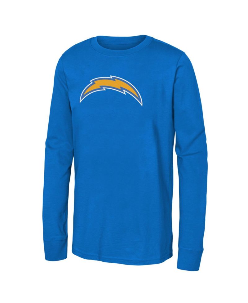 Boys' and Girls' Los Angeles Chargers Long-Sleeve Crew Neck T-Shirt