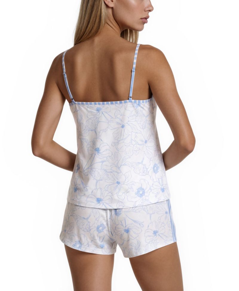 Women's Mix Match V-Neck Top and Pull-On Shorts, 4-Piece set