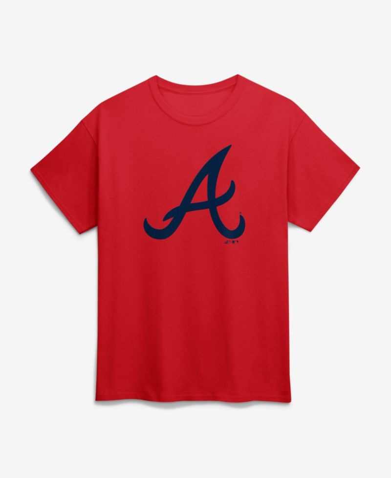 Men's Red Atlanta Braves Logo T-Shirt