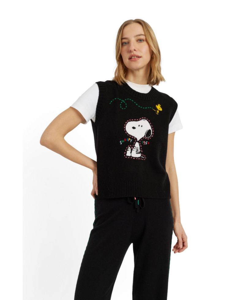 Women's Chinti and Parker Wool-Cashmere Snoopy Tank