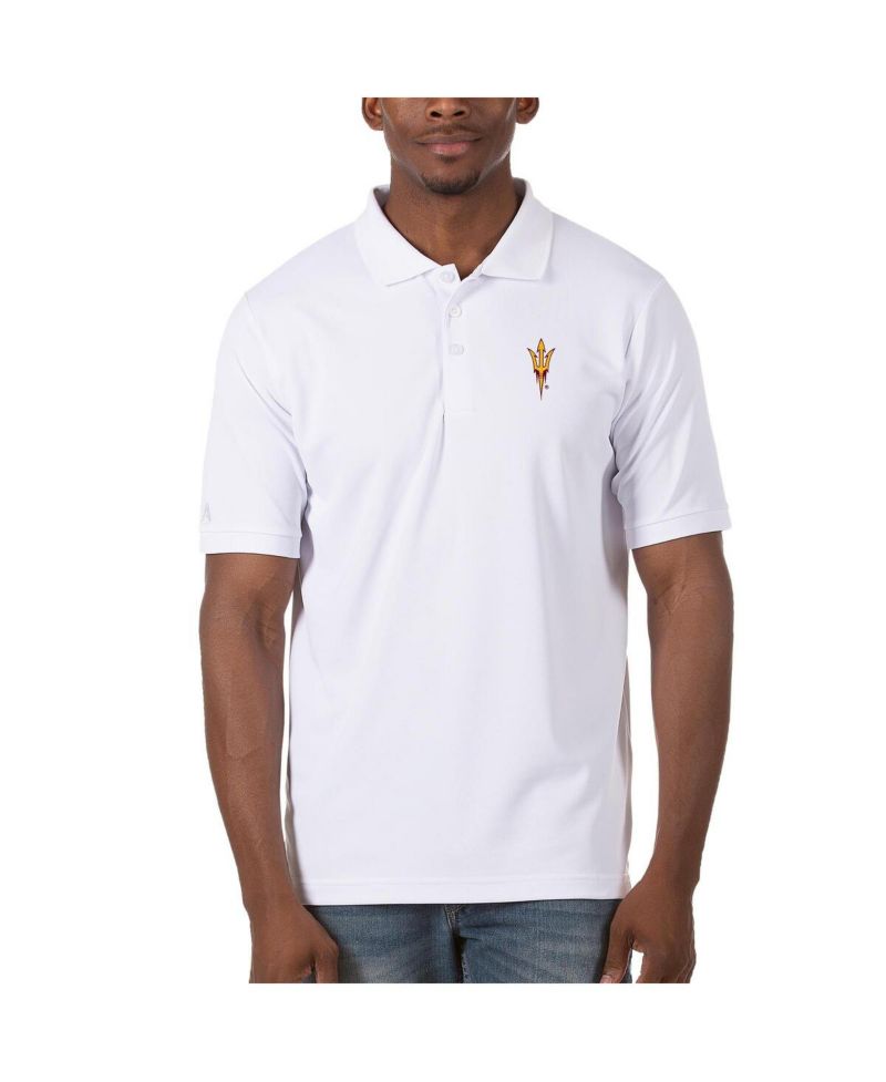 Men's White Arizona State Sun Devils Legacy Pique Polo Shirt