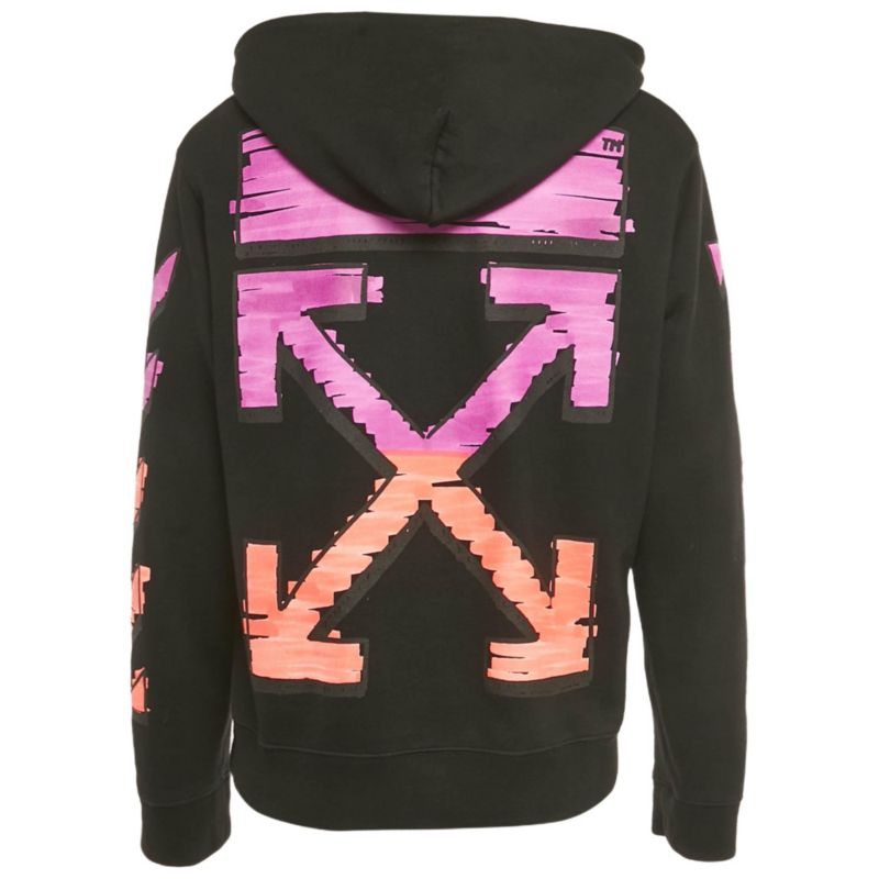 Men's Arrow Print Cotton Hoodie