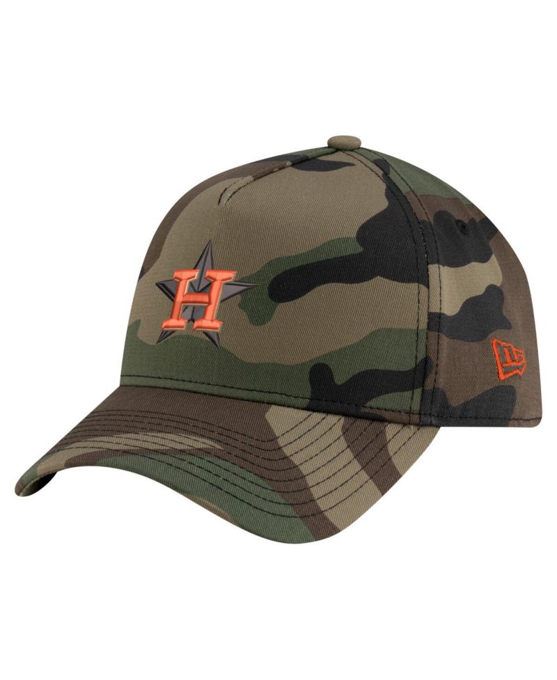 Men's Camo Houston Astros Woodland Team Pop 9FORTY A-Frame Adjustable Hat