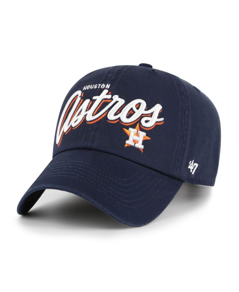 Women's Navy Houston Astros Ariana Clean Up Adjustable Hat