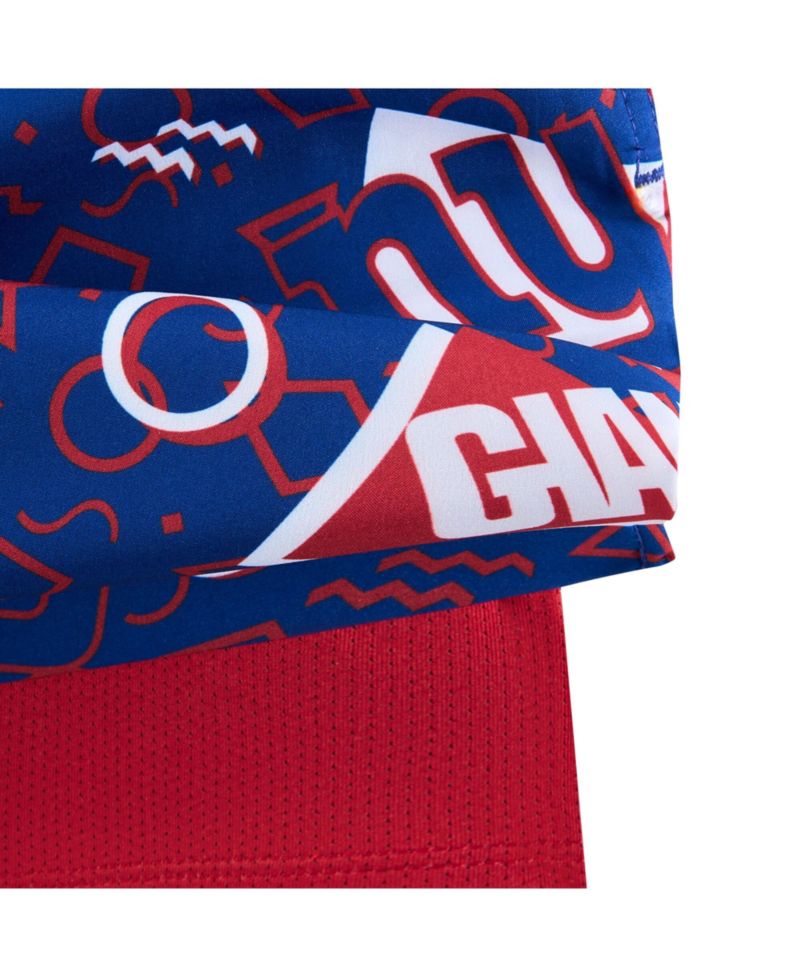 Men's Blue New York Giants Game Day Fit Classic Lined Swim Trunks