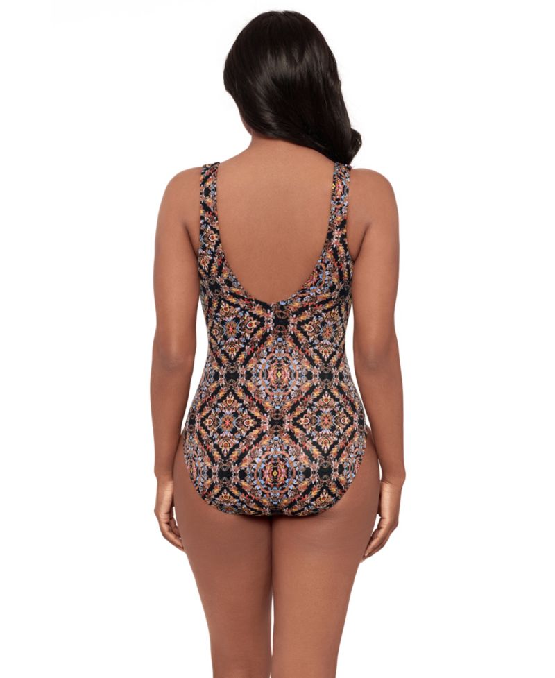 Women's Surplice Neck One-Piece Swimsuit