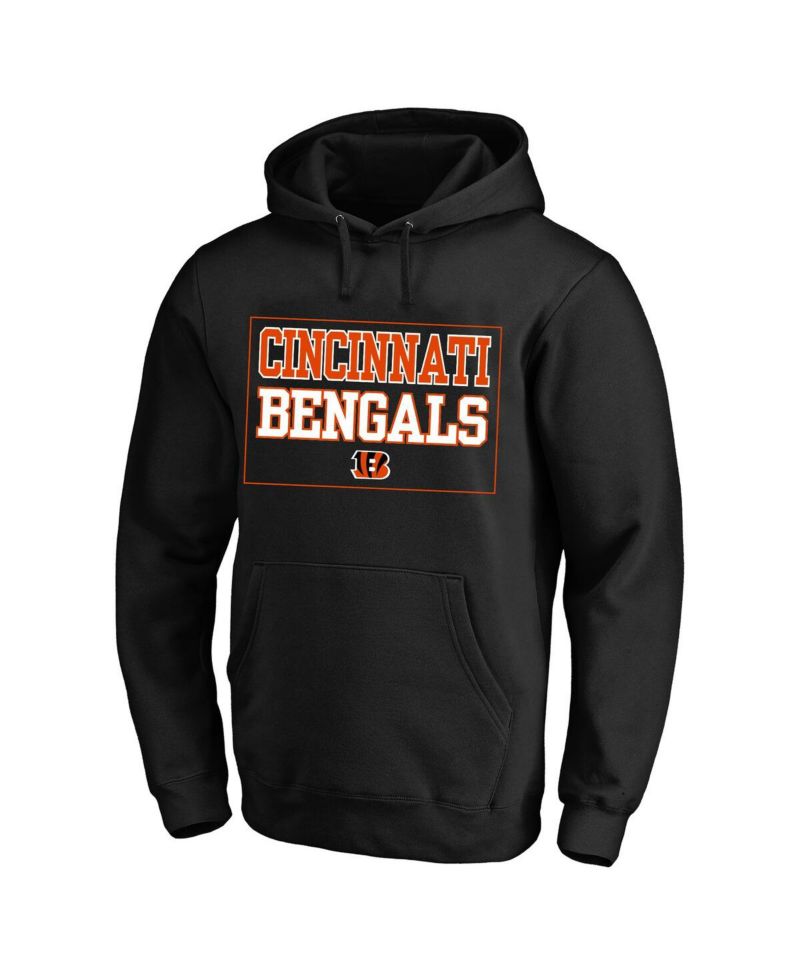 Men's Black Cincinnati Bengals Big & Tall Fleece Hoodie