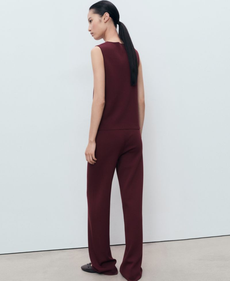 Women's Elastic Waistband Knitted Pants