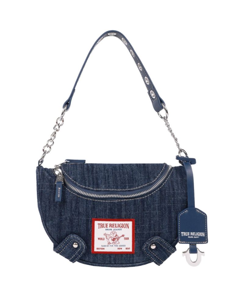 Chain Handle Denim Hobo