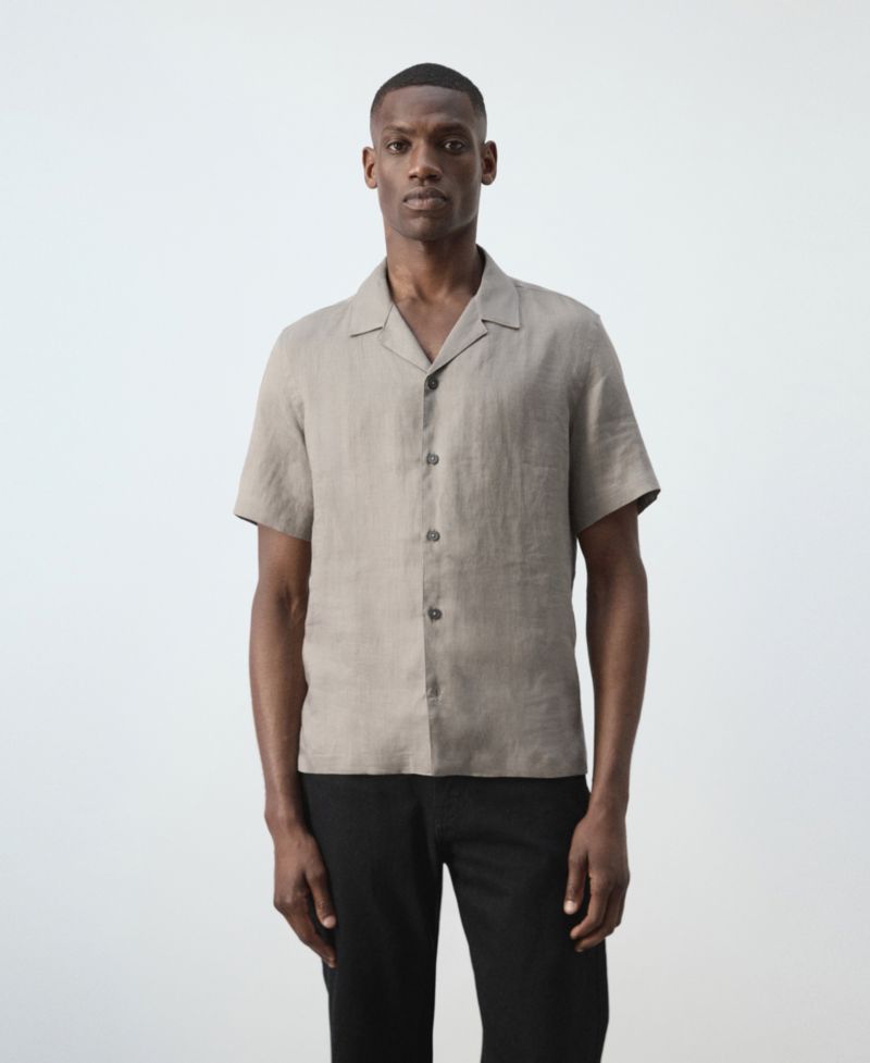 Men's Regular-Fit Linen Shirt