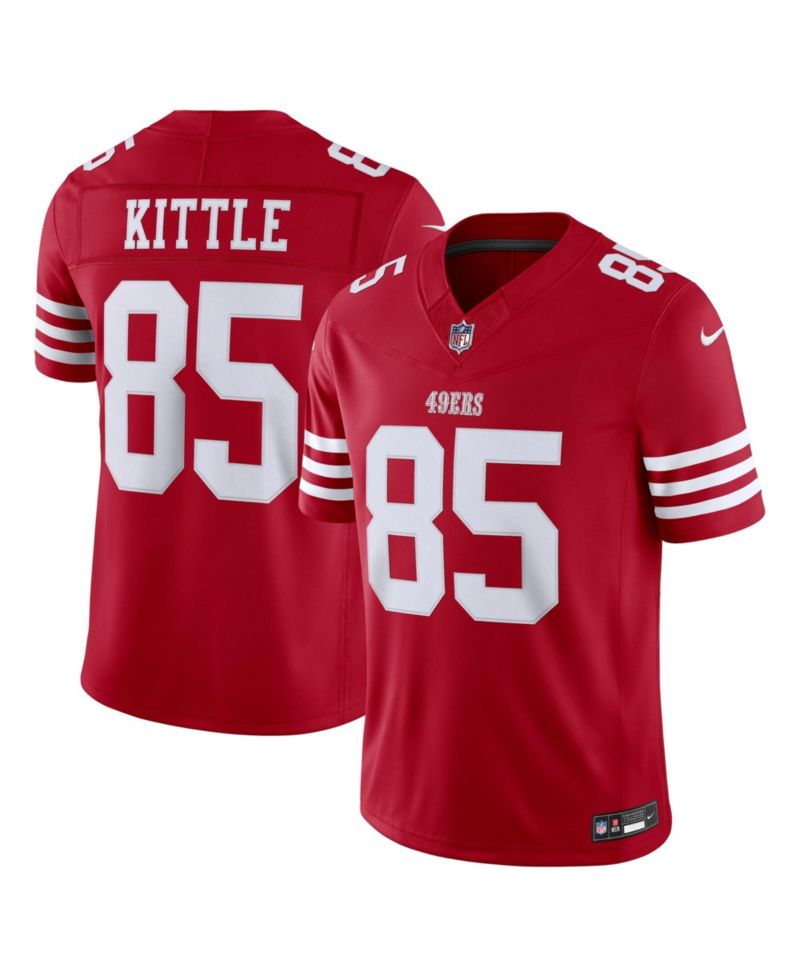 Men's George Kittle Scarlet San Francisco 49ers Vapor F.U.S.E. Stitched Limited Jersey