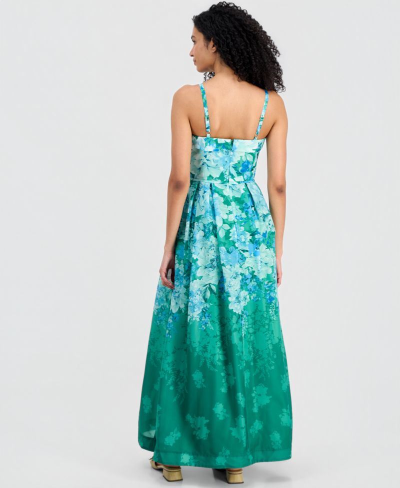 Women's Square-Neck Sleeveless Gown