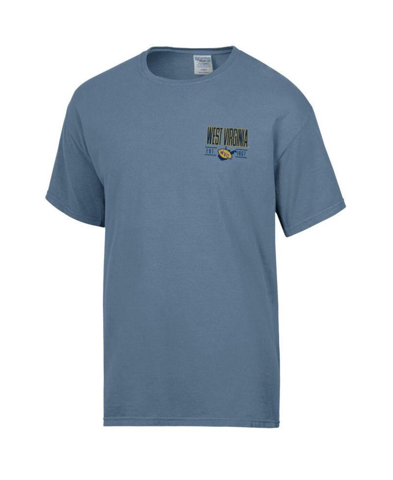 Men's Blue West Virginia Mountaineers Big Name T-Shirt