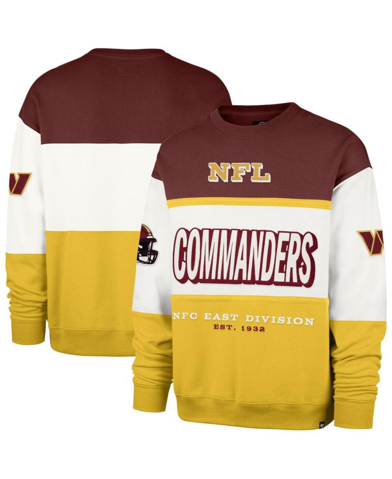 Men's Burgundy/Gold Washington Commanders Breeze Maximalist Sweatshirt