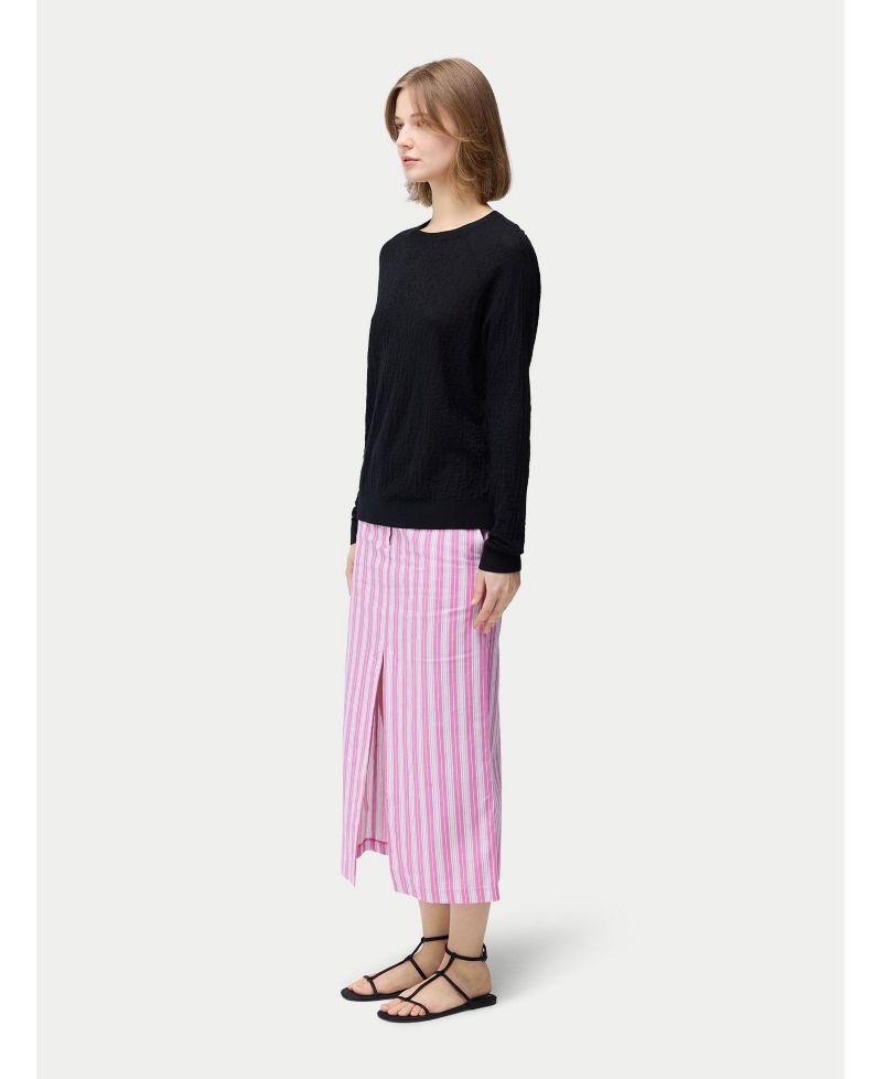 Women's Silk Cashmere Textured Sweater