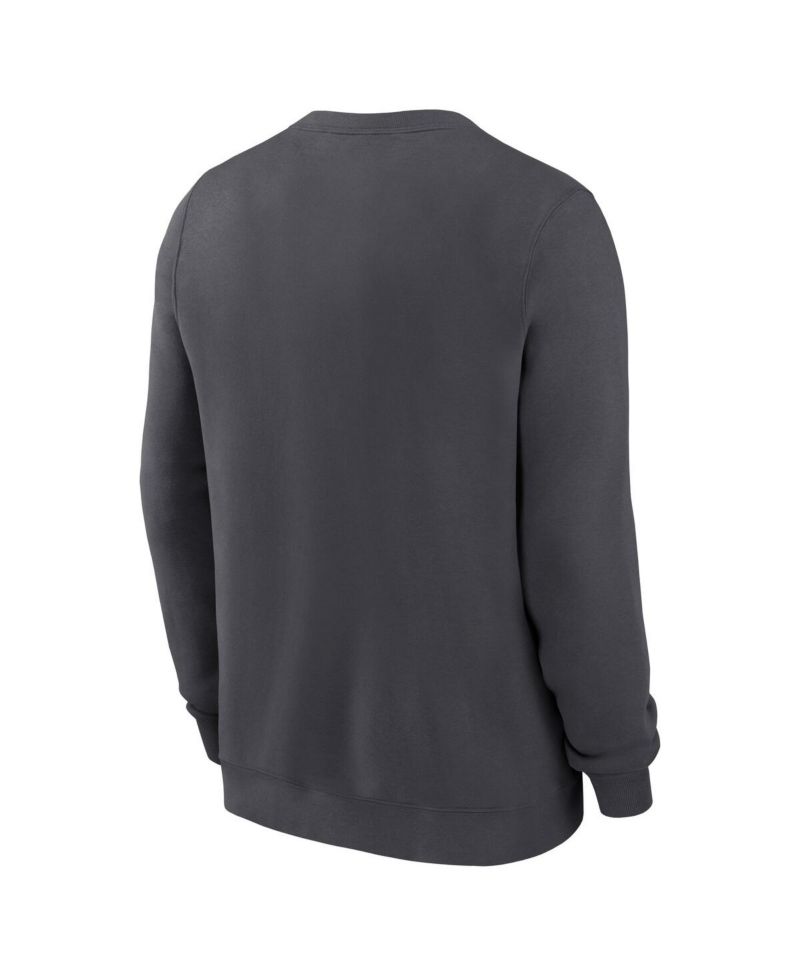 Men's Anthracite Seattle Seahawks Primetime Club Fleece Pullover Sweatshirt