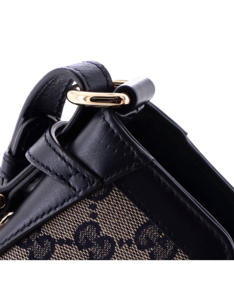 Mini Bucket Bag GG Canvas with Leather
