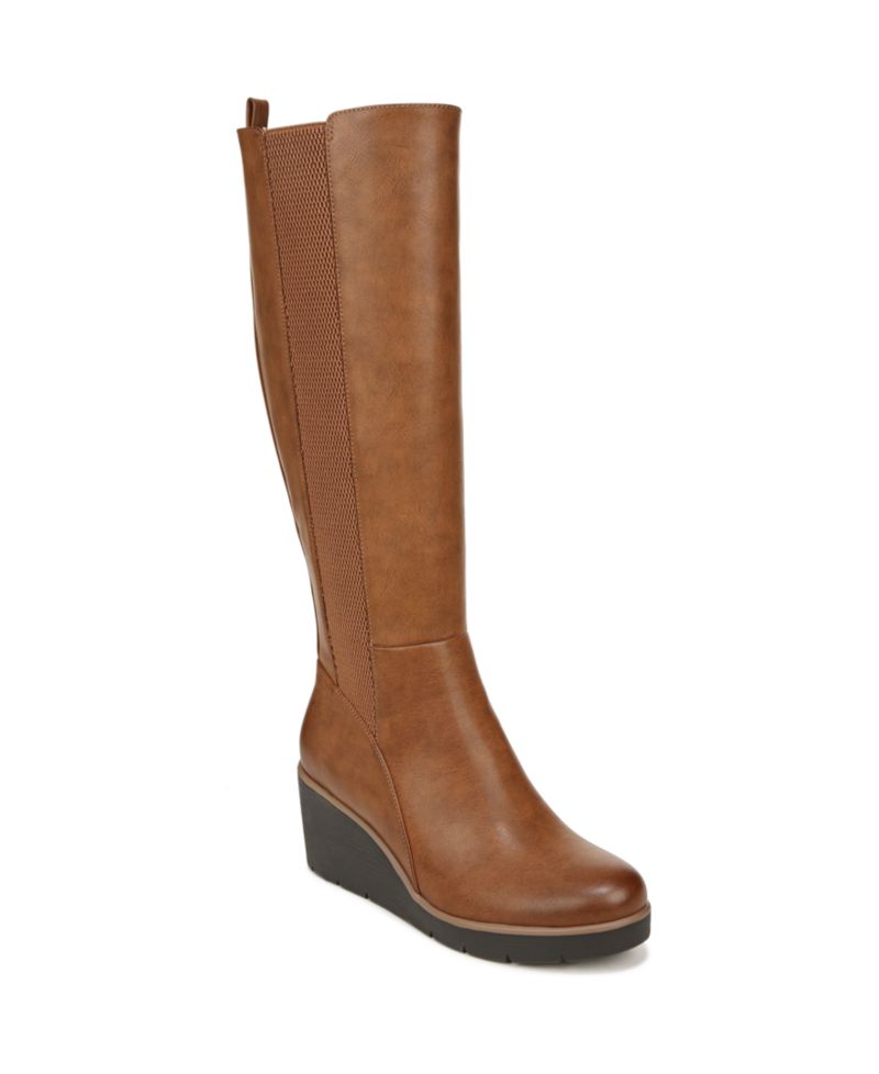 Women's Adrian Knee High Wedge Boots, Regular & Wide Calf