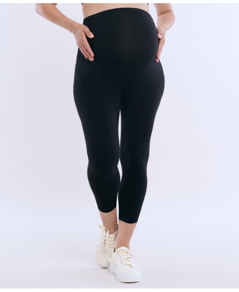 Maternity Essential Stretch Secret Fit Over the Belly Crop Leggings - Motherhood
