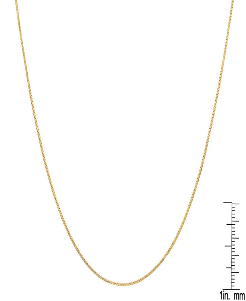 Women's 14K Gold Plated Box Chain Necklace