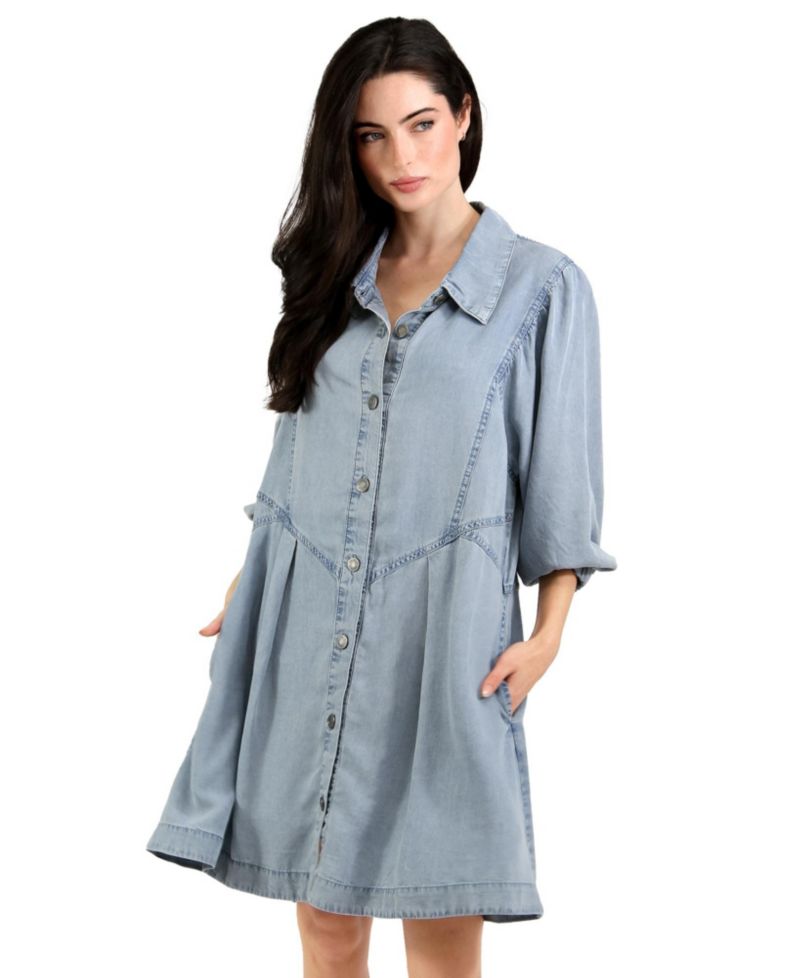 Supercut Denim Dress